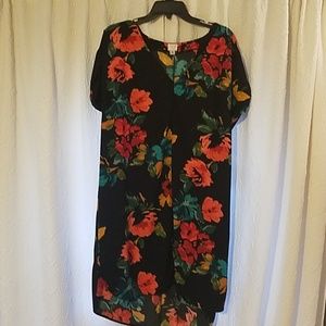 V Neck floral dress